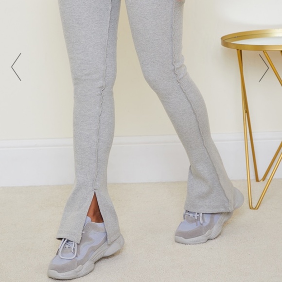 NWT Structured Rib Detail Flared Trousers - Picture 2 of 4